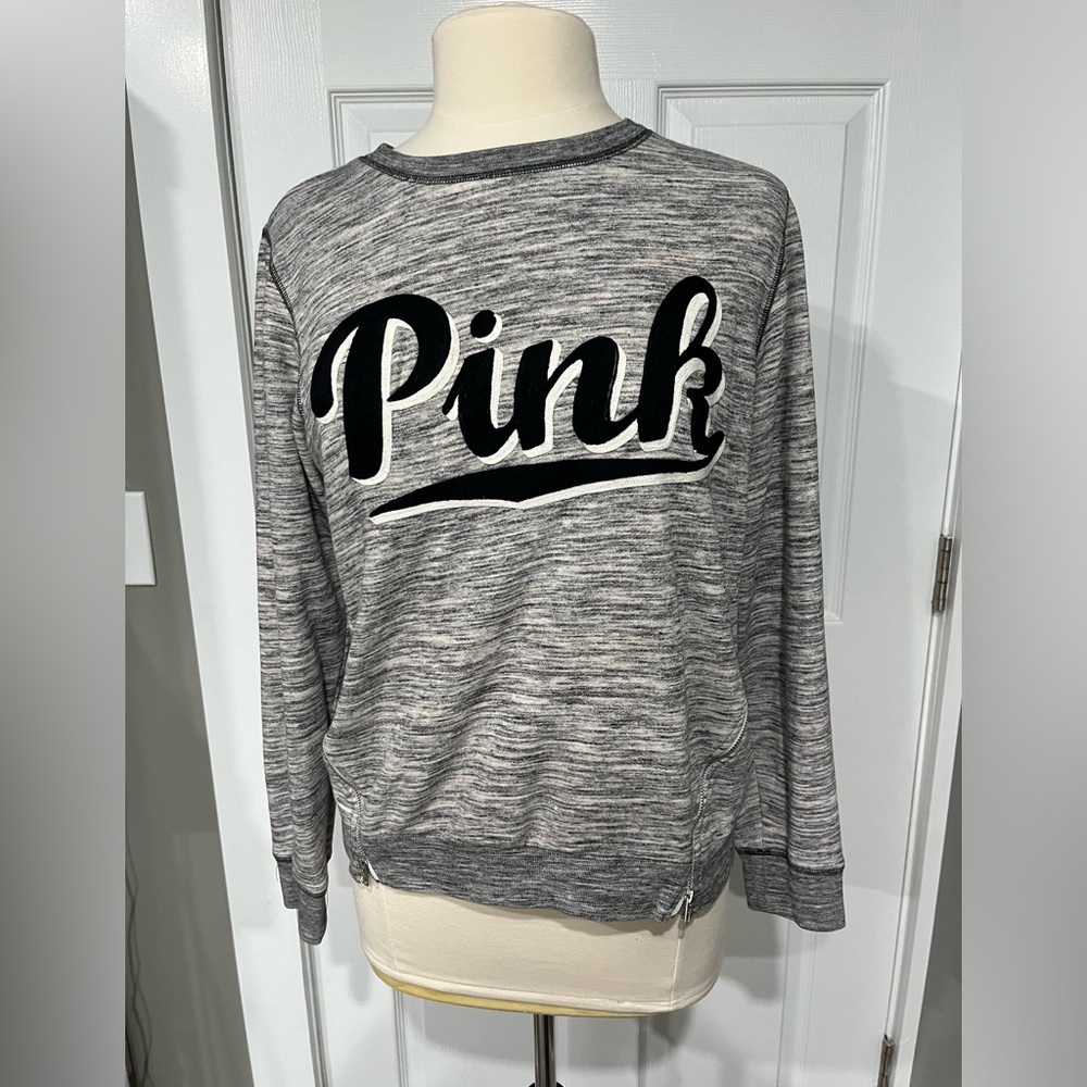 Victoria's Secret PINK Fleece Crew Sweatshirt Logo‎